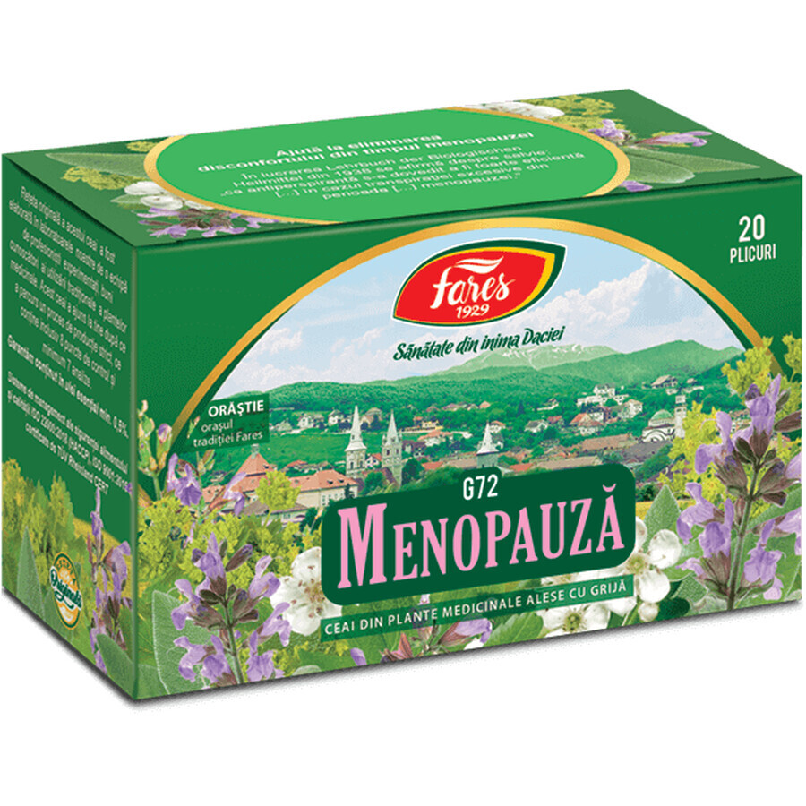 Menopausale thee, G72, 20 builtjes, Fares