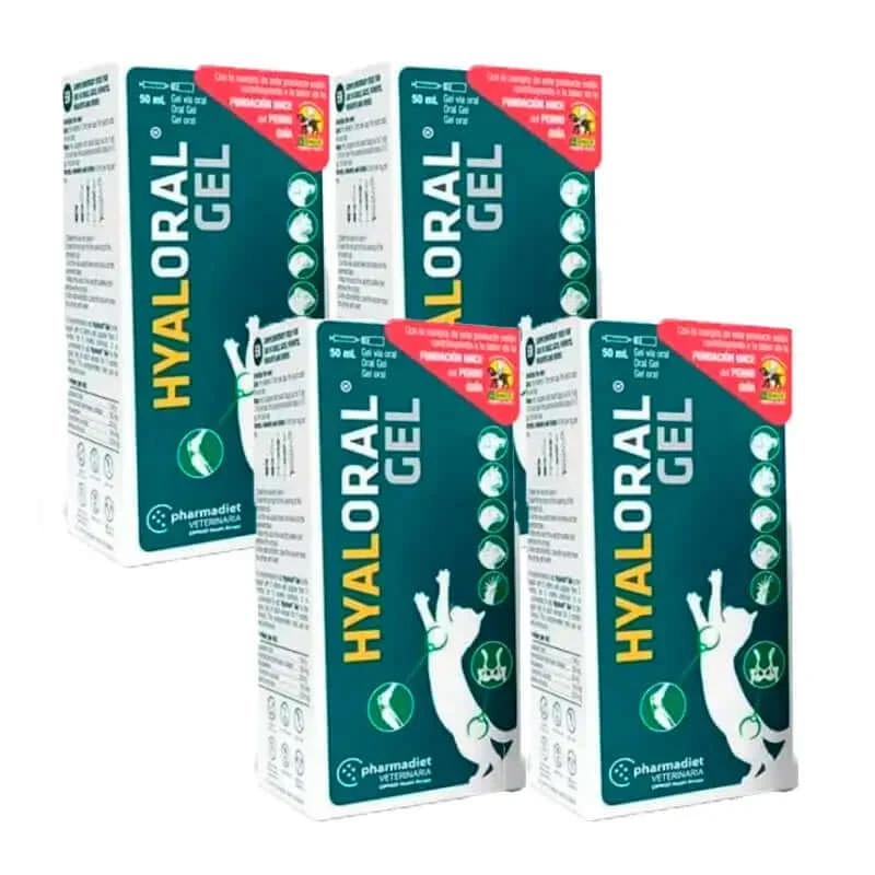 Hyaloral Gel voor puppies, verpakking 4 x 50 ml