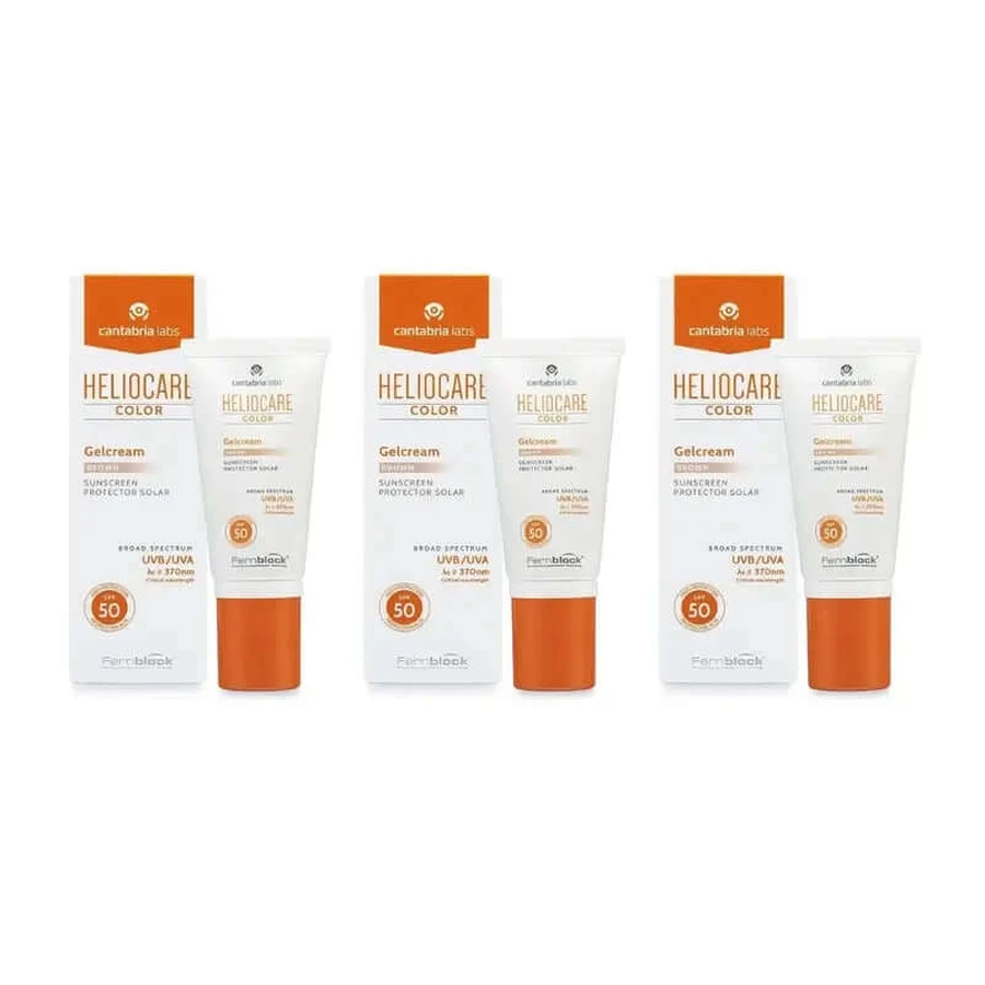 Heliocare Gelcream Kleur Bruin Spf 50+, 3X50 Ml