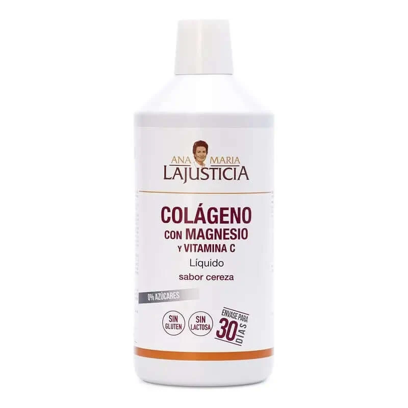 Ana Maria Lajusticia Collageen met magnesium + vitamine C kersensmaak, 1 L
