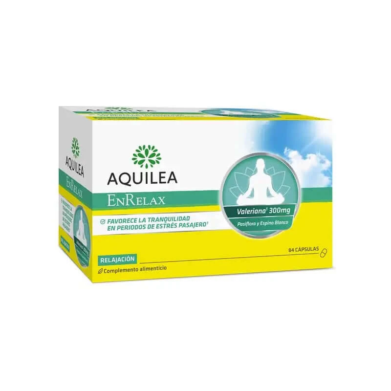 Aquilea Enrelax Valeriaan + meidoorn + passiebloem, 84 capsules