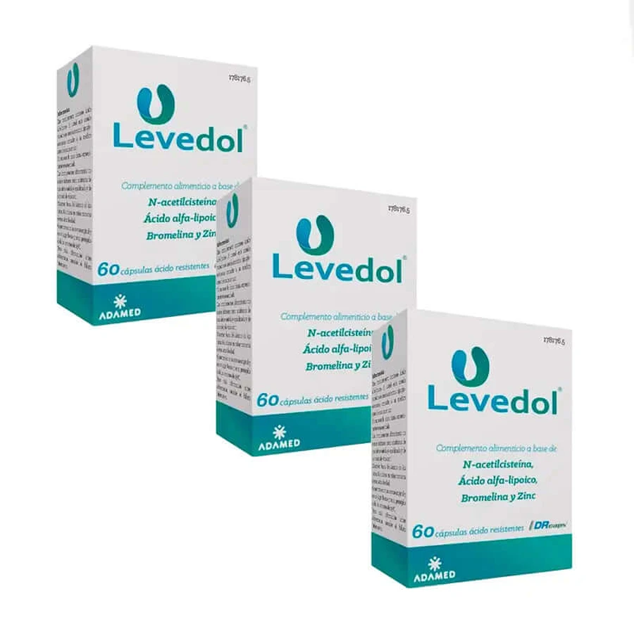 Levedol, envase 3x60 cápsulas