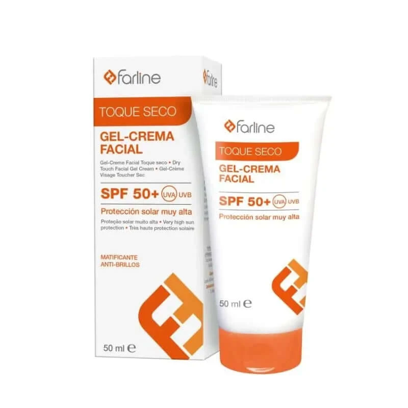 Farline Gezichtscrème Gel, Dry Touch SPF50+, 50 ml