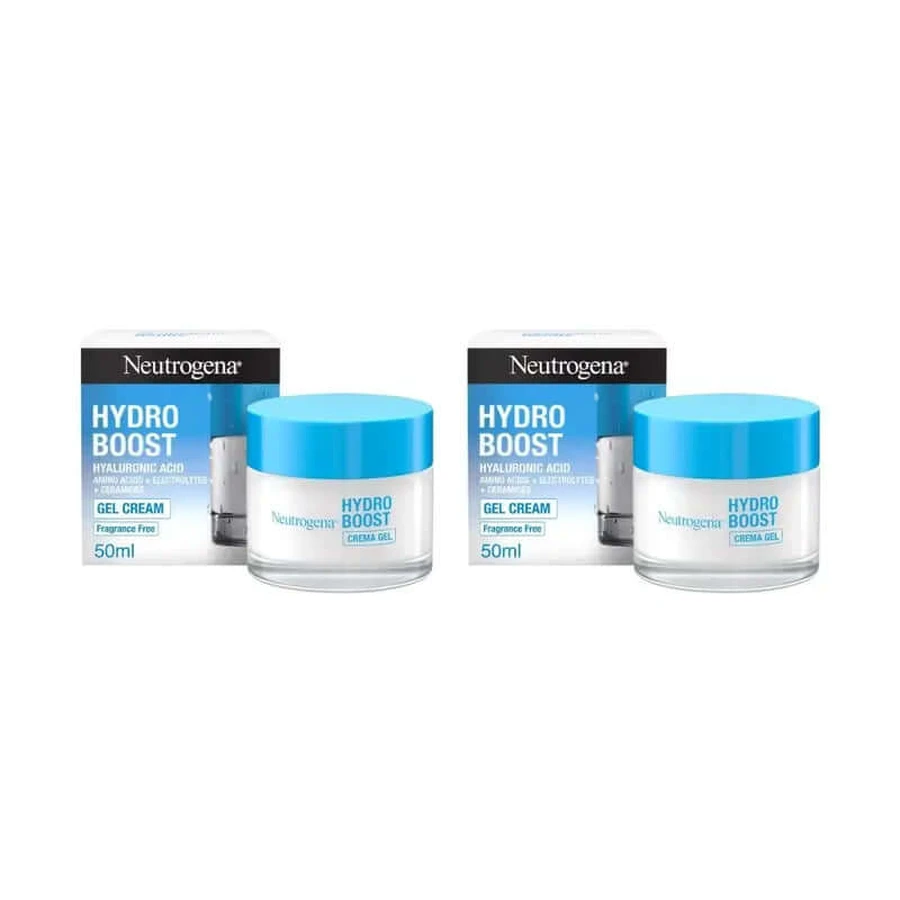 Neutrogena Hydro Boost Gel Crema Facial Hidratante, 2X50 Ml