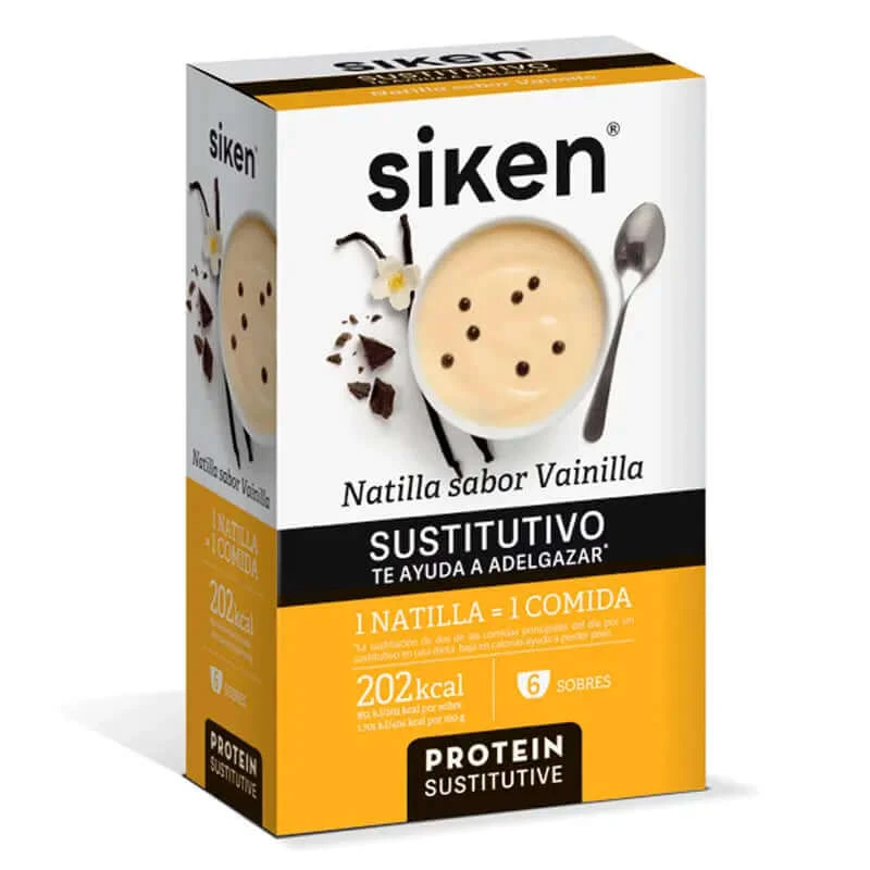 Siken Vanillepuddingvervanger 6 zakjes