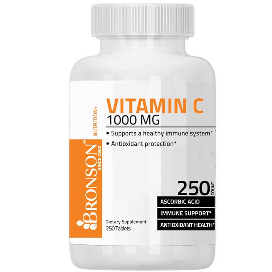 Vitamina C 1000 mg, 250 cápsulas, Bronson