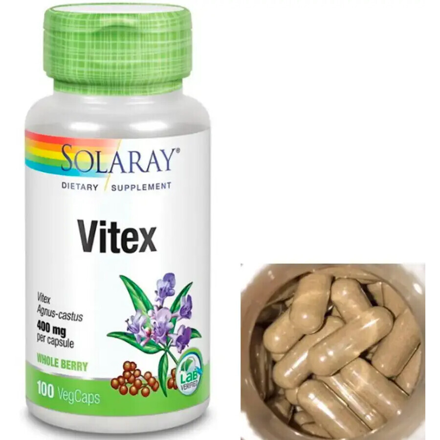 Vitex 400mg, 100 gélules, Solaray