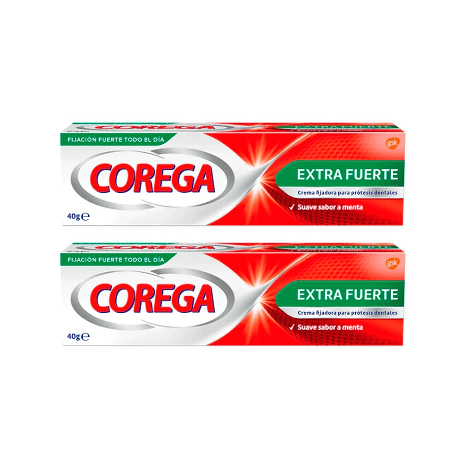 Corega Duplo Super Ultra Creme Extra Stark, 2 x 40 gr