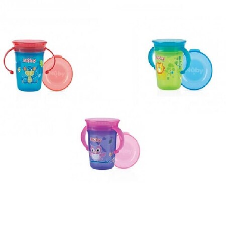 Wonder Cup 360 decorata con manici 240ml +6L, Nuby