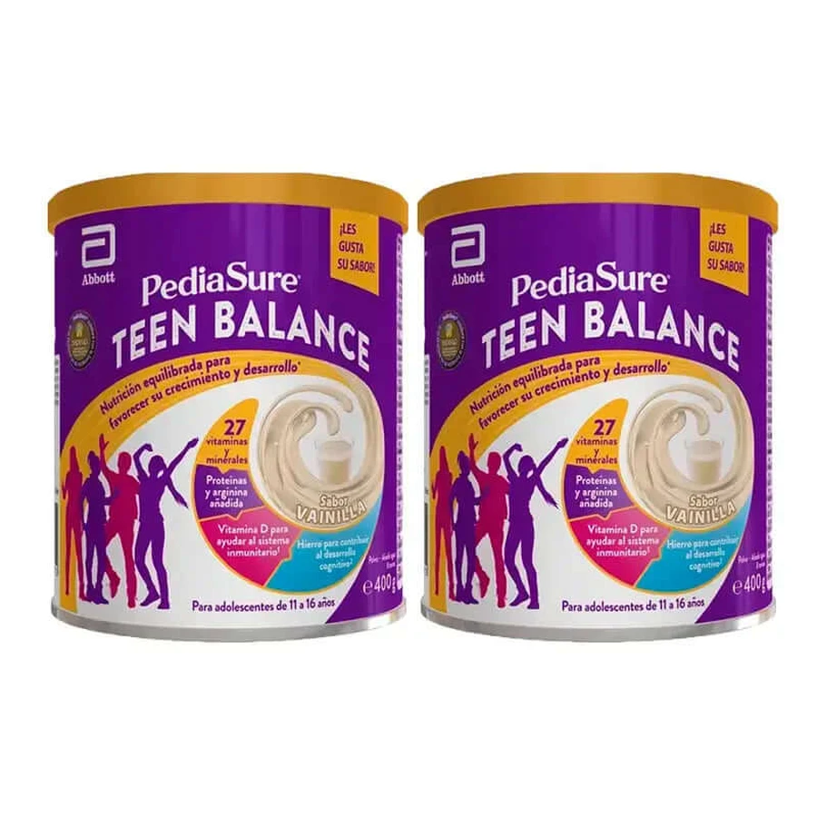 Pediasure Tiener Balans Vanille, 2x400 gram
