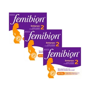 Femibion 2 Zwangerschap met foliumzuur en vitaminen, 3X28 tabletten