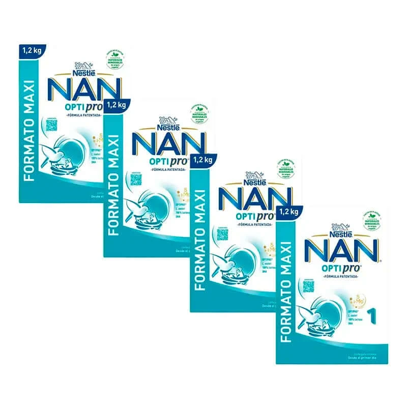 Nestlé Nan Optipro 1 Melk voor beginners, 4X1200 g