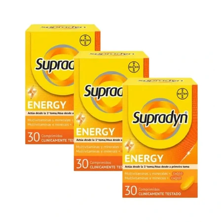 Supradyn Energy Vitaminen, mineralen en dagelijkse energie, 3x30 tabletten