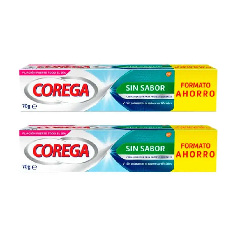 Corega Duplo Strong Hold niet gearomatiseerd, 2 x 70 g