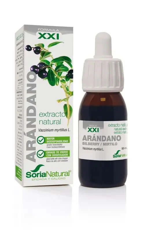 Soria Natuurlijk Bosbessenextract S Xxi, 50 ml