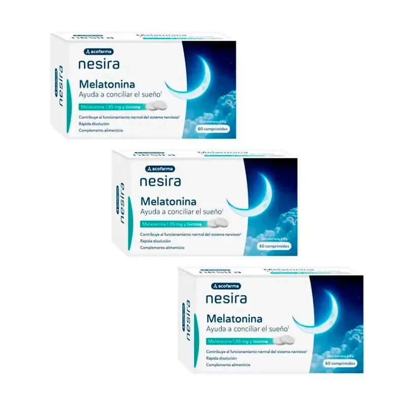 Acofar Acofarvital Melatonine 1,95 mg Verpakking 3 x 60 tabletten