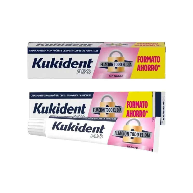 Kukident Duplo Pro Volledige kleefcrème voor kunstgebitten, Neutraal 2x70 gr