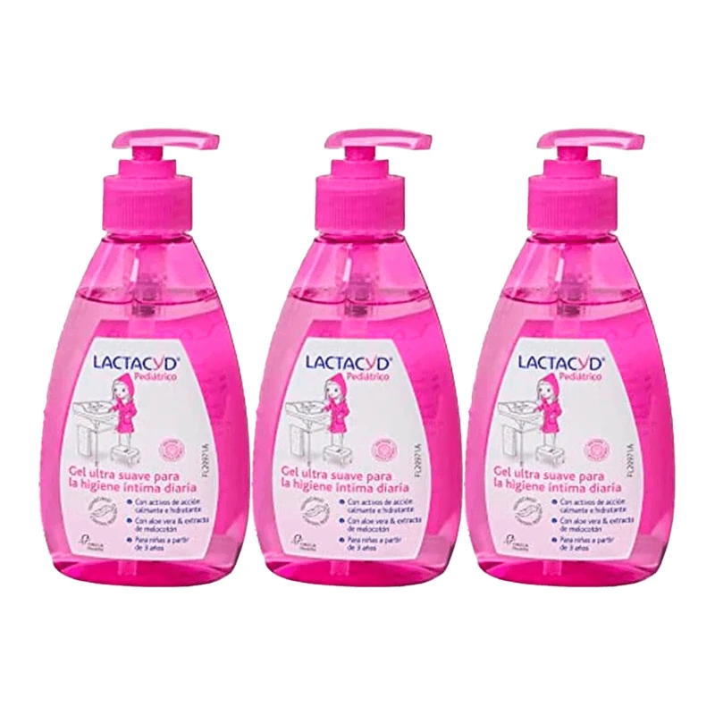 Lactacyd Pediatric Triple Gel Ultra Gentle Dagelijkse Intieme Hygiëne 3 x 200 ml