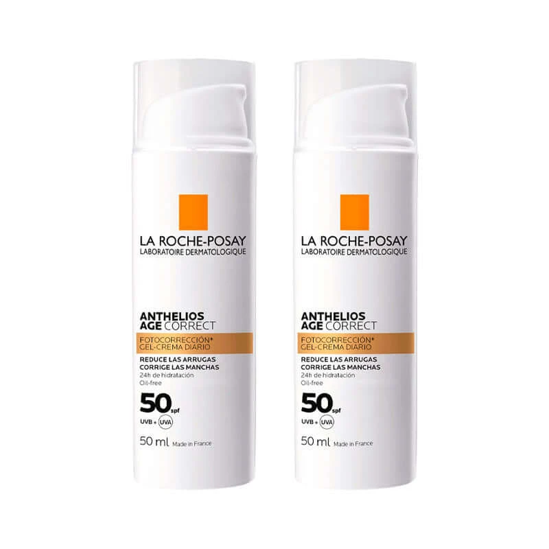 La Roche Posay Anthelios Verouderingscorrectie SPF50 Gel Crème 2x50 ml