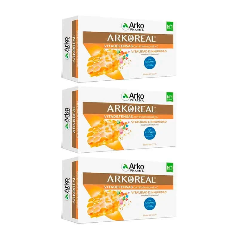 Arkopharma Arkoreal Royal Jelly Vitadefensas, 3X20 ampullen