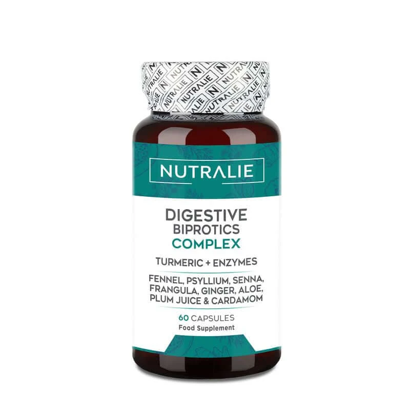 Nutralie Probiotisch Spijsverteringscomplex Kurkuma + Spijsverteringsenzym, 60 capsules