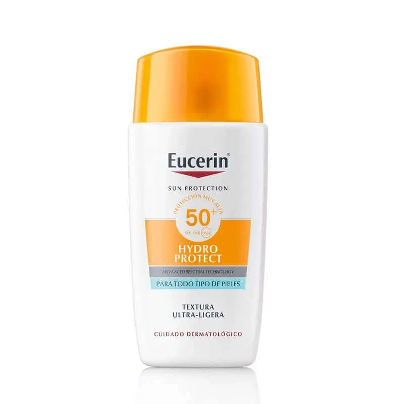 Eucerin Zonnecrème Gezicht Hydro Bescherm Fluïde SPF50+ , 50 ml
