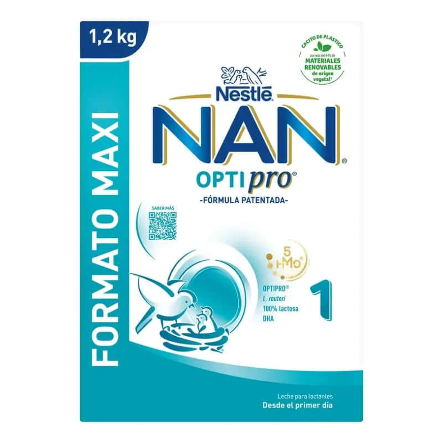 Nestlé Nan Optipro 1 Leche para principiantes, 1200 g