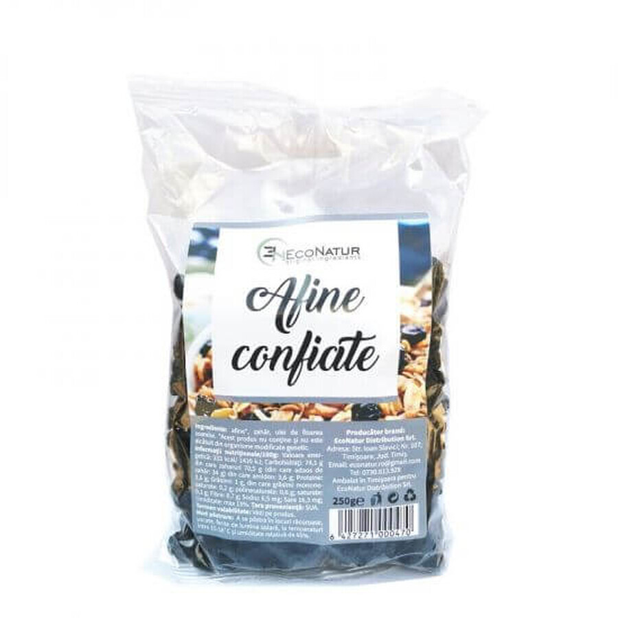 Candied blueberries, 250g, Econatur