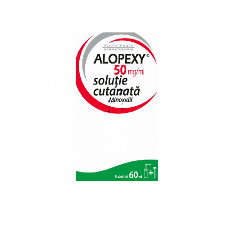 Alopexy 50mg/ml solutie cutanata, 60 ml, Pierre Fabre