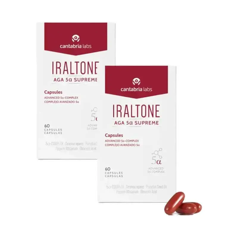 Iraltone Aga 5α Supreme , Verpakking 2 x 60 capsules