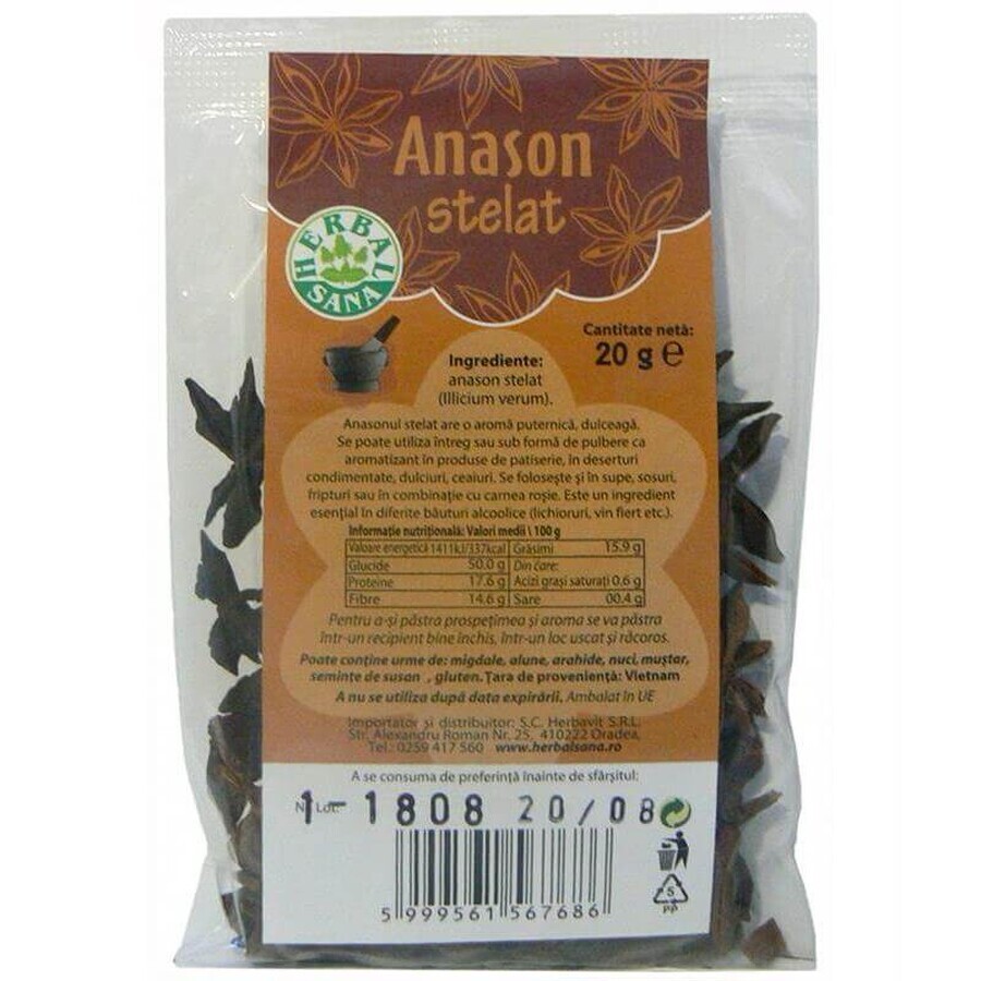 Anason Stelat, 50 g, Herbavit