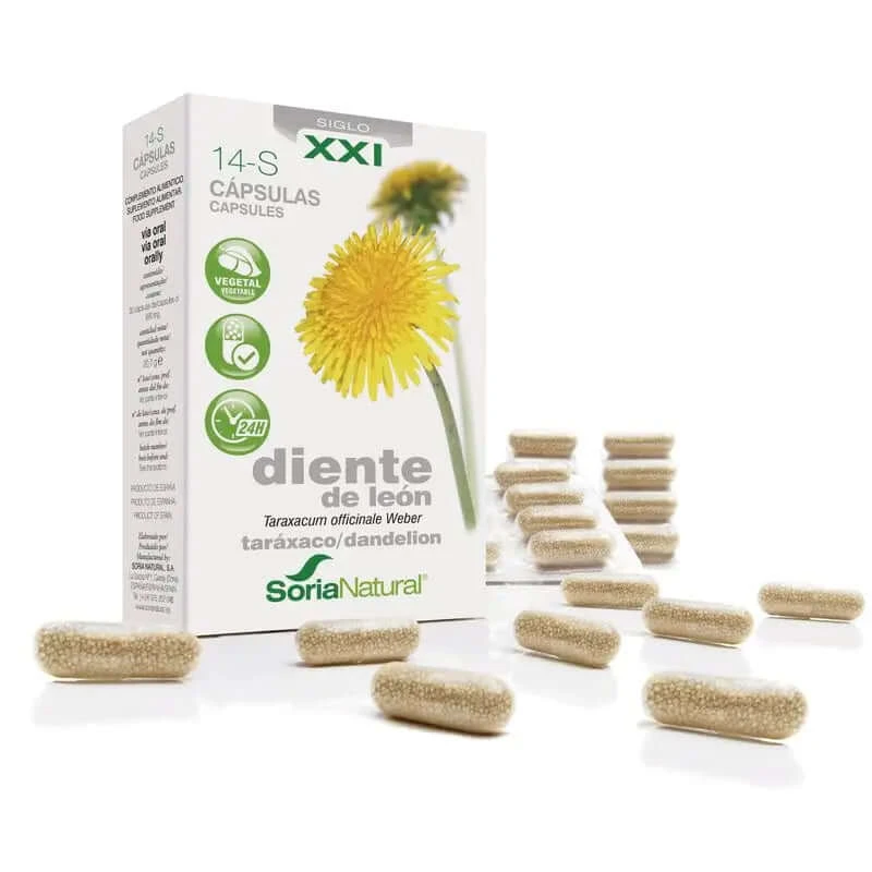 Soria Natural 14-S Paardebloem 400Mg , 30 capsules