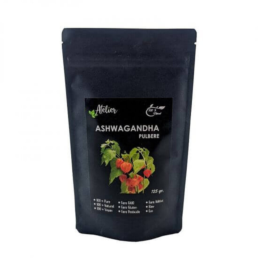 Ashwagandha Pulver, 125g, Sanoviva Farma