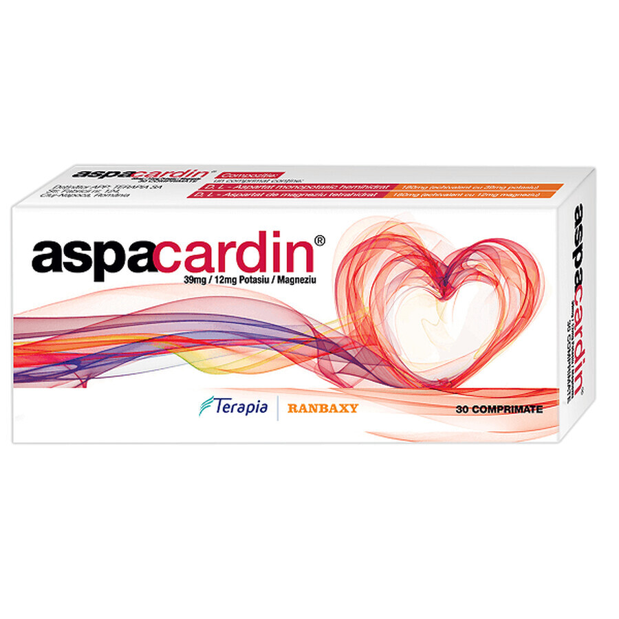 Aspacardin, 30 tabletten, Terapia