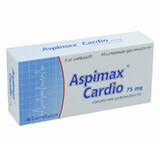 Aspimax Cardio, 75 mg, 40 maagsapresistente tabletten, Laropharm