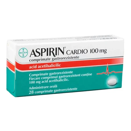 Aspirin Cardio 100 mg, 28 tabletten, Bayer