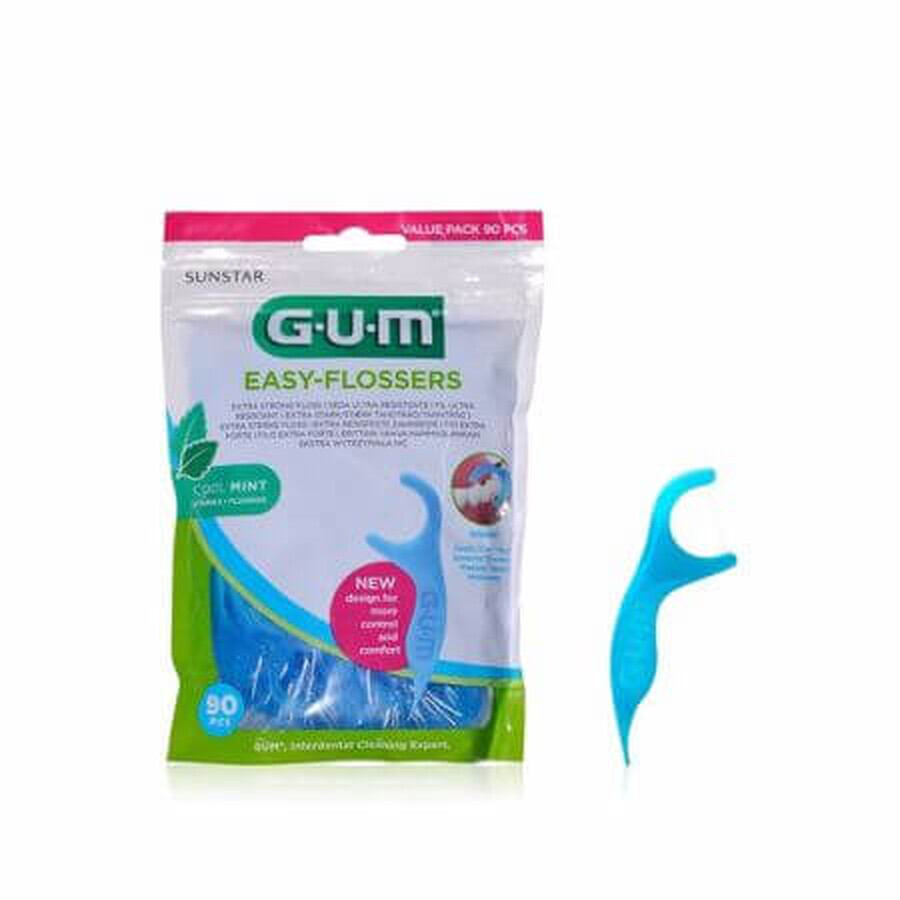 Easy Flossers tandzijde met muntsmaak, 90 stuks, Sunstar Gum