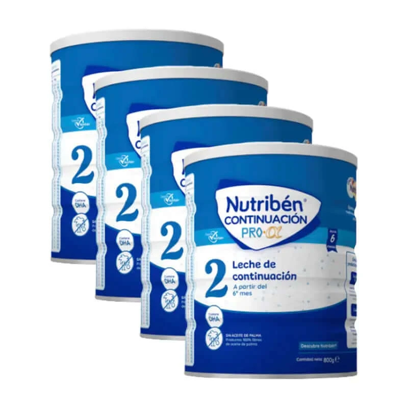 Nutribén Pro-Alpha 2 opvolgmelk, 4 X 800 g