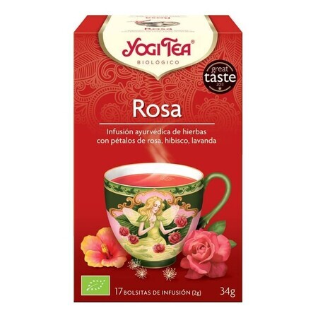 Rose Tea, 17 sachets, Yogi Tea