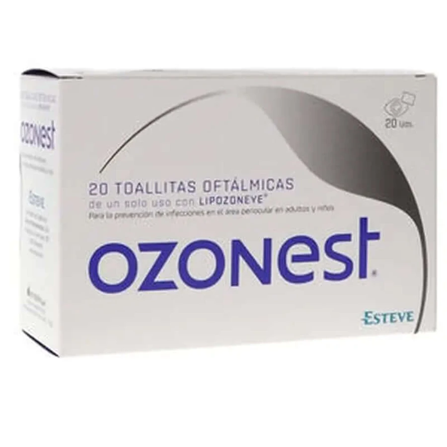 Toallitas oculares Ozonest, 20 toallitas