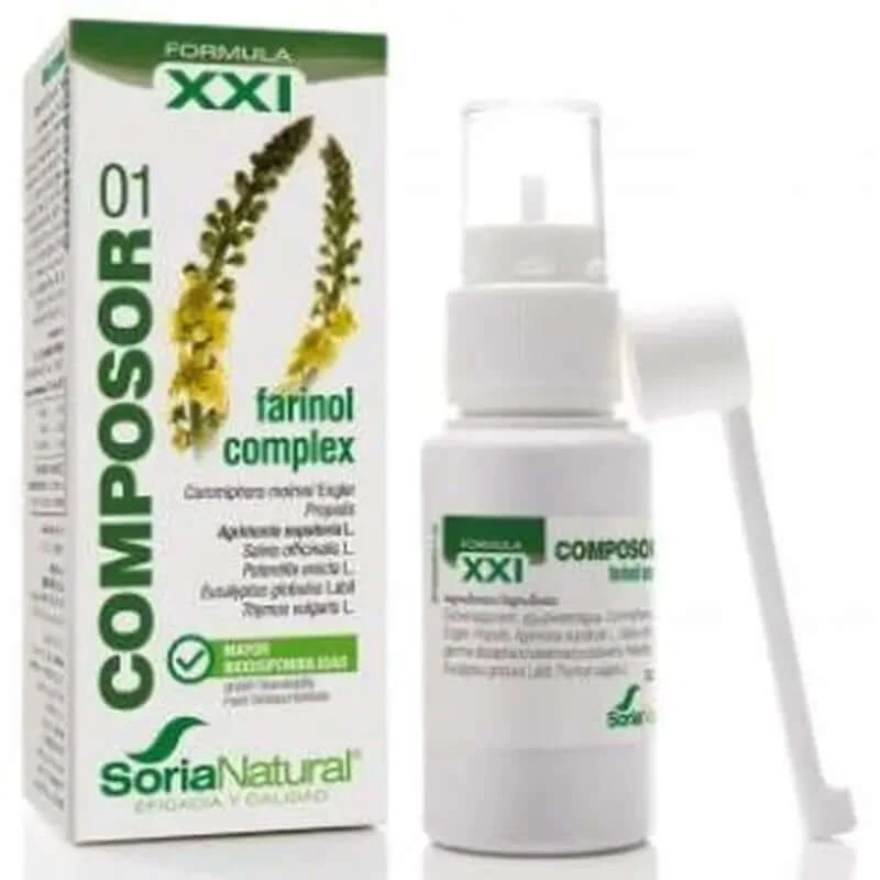 Soria Natuurlijk Samengesteld 01 Farinol Complex Xxi 30Ml. Spray