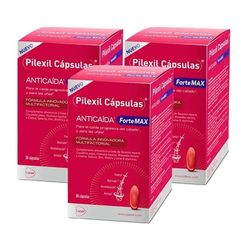 Pilexil Forte Max, verpakking 3 x 60 capsules