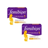 Femibion 1 Eerste trimester, weken 1-12, foliumzuur plus, 2X28 tabletten