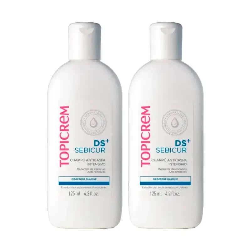 Topicrem Ds+ Sebicur Intensieve anti-roos shampoo, verpakking 2 x 125 ml