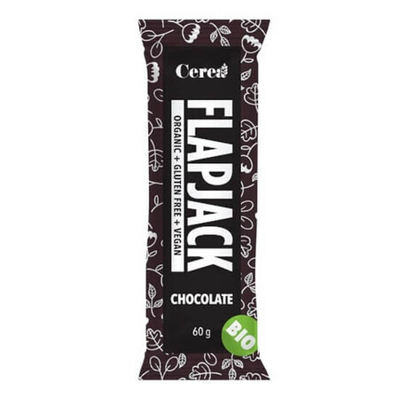 Flapjack organic chocolate bar, 60 g, Cerea