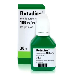 Betadine solución, 30 ml, Egis Pharmaceuticals