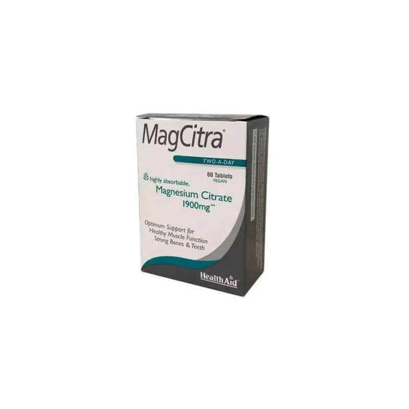 Health Aid MagCitra Magnesiumcitraat 1900 mg 60 tabletten