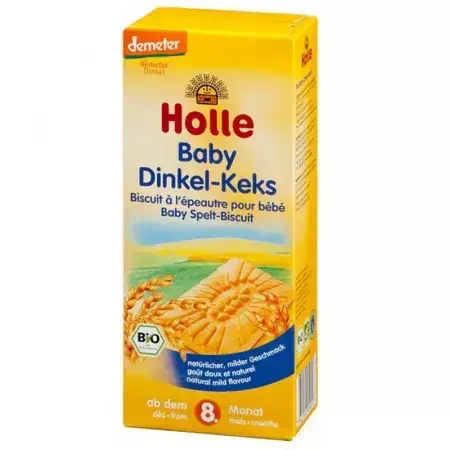 Biologische spelt tarwekoekjes, Gr. 8 maanden, 150 g, Holle Baby