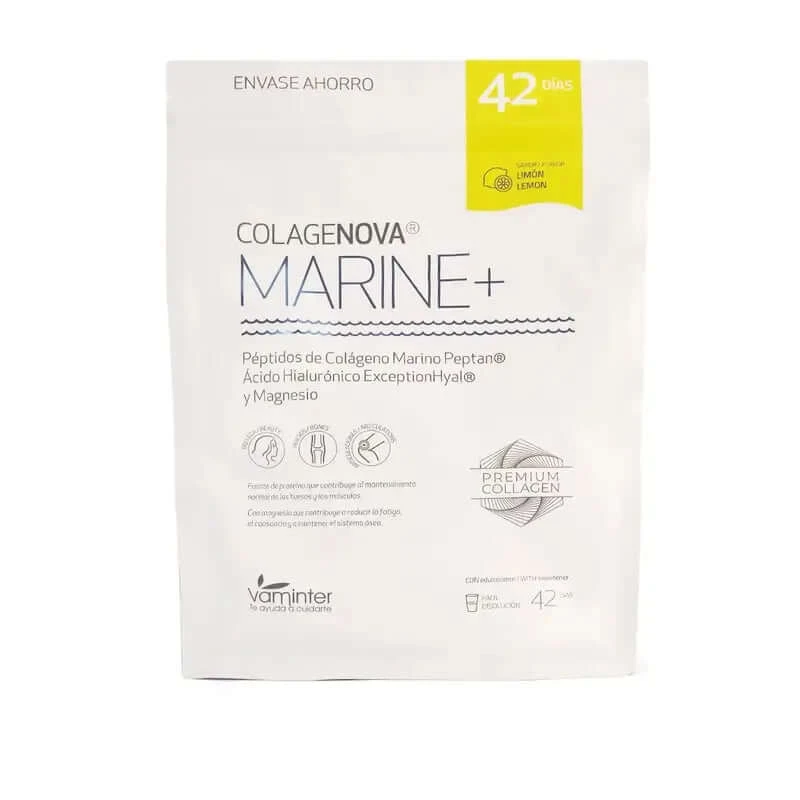 Colagenova Marine+ Marine Collageen+Ha+Mg 42 dagen Citroen Spaar Fles, 590 Gr