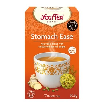 Stomach Ease Tea, 17 sachets, Yogi Tea